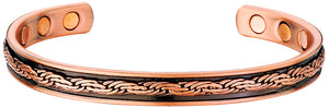 "Latigo" Copper Bracelet With Magnets