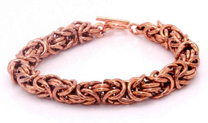 "Copper ChainMaille Bracelet"