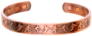 "Sports" Copper Bracelet With Magnets